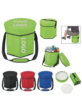 Outdoor Hexagon Folding Portable Seat Cooler